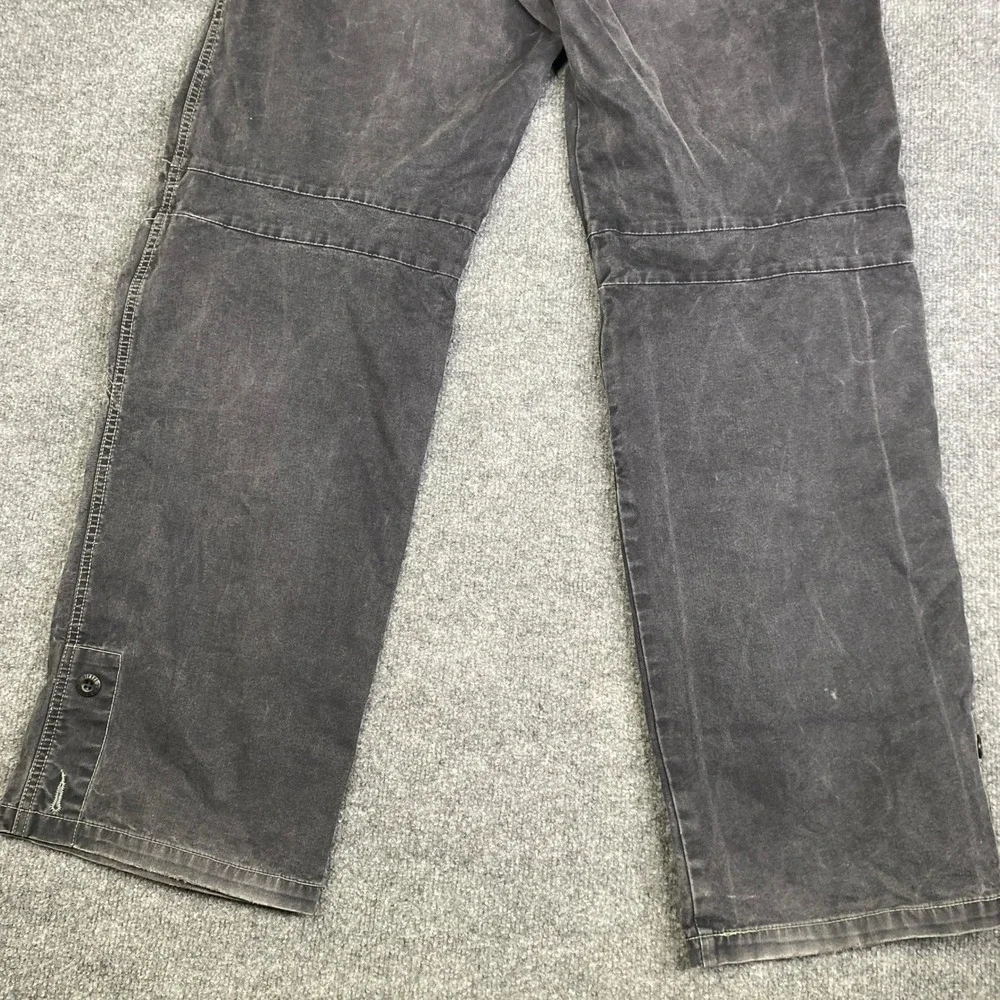 Diesel Italy Mens Pants Faded Black Reinforced Knee Utility Gorp Work Size 34
